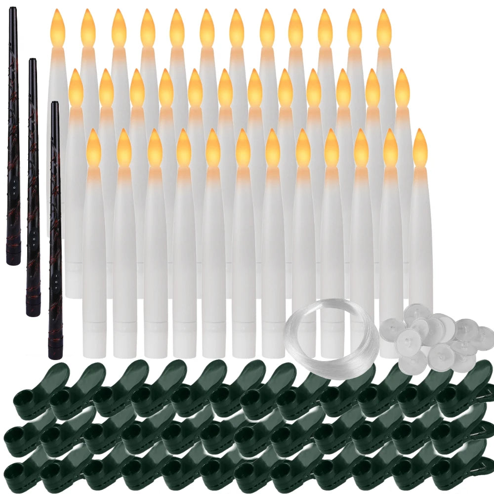 SpellGlow Candles with Magic Wand