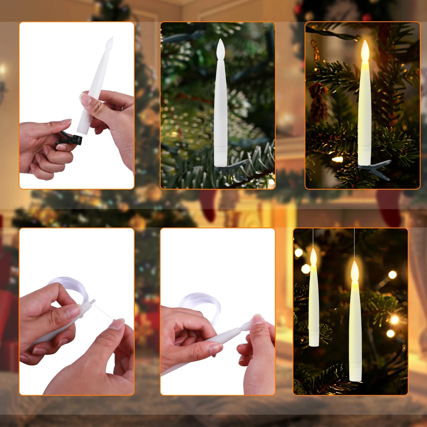 SpellGlow Candles with Magic Wand