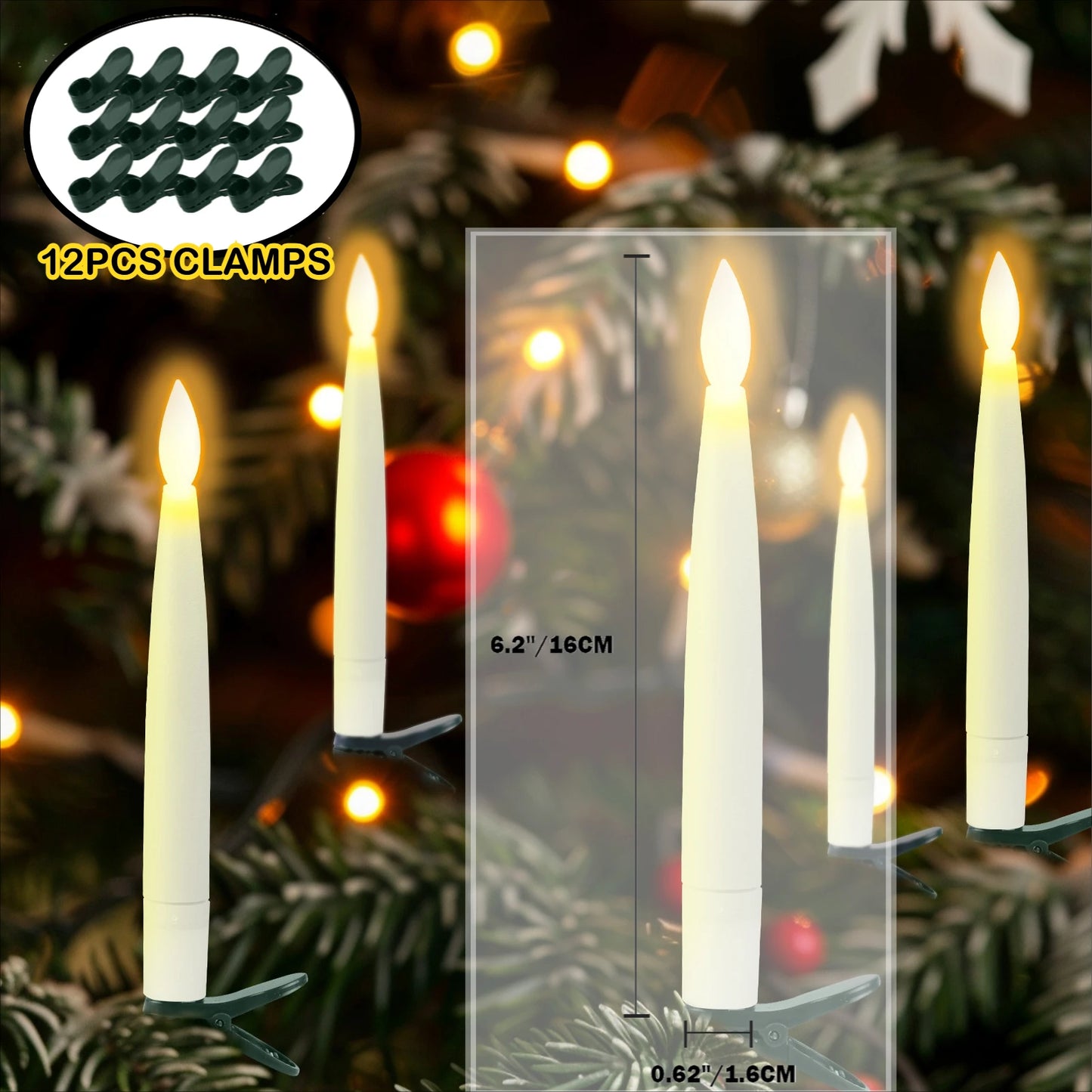 SpellGlow Candles with Magic Wand